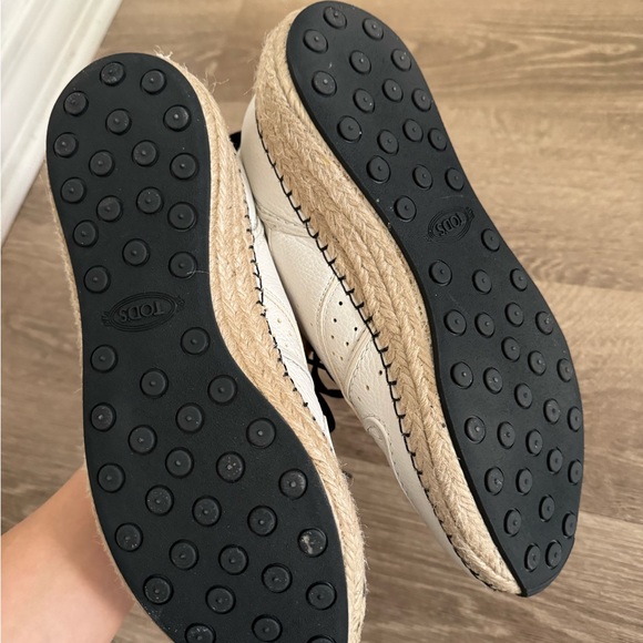 Tod's Woman Espadrilles White Size 7 Leather - Picture 7 of 9